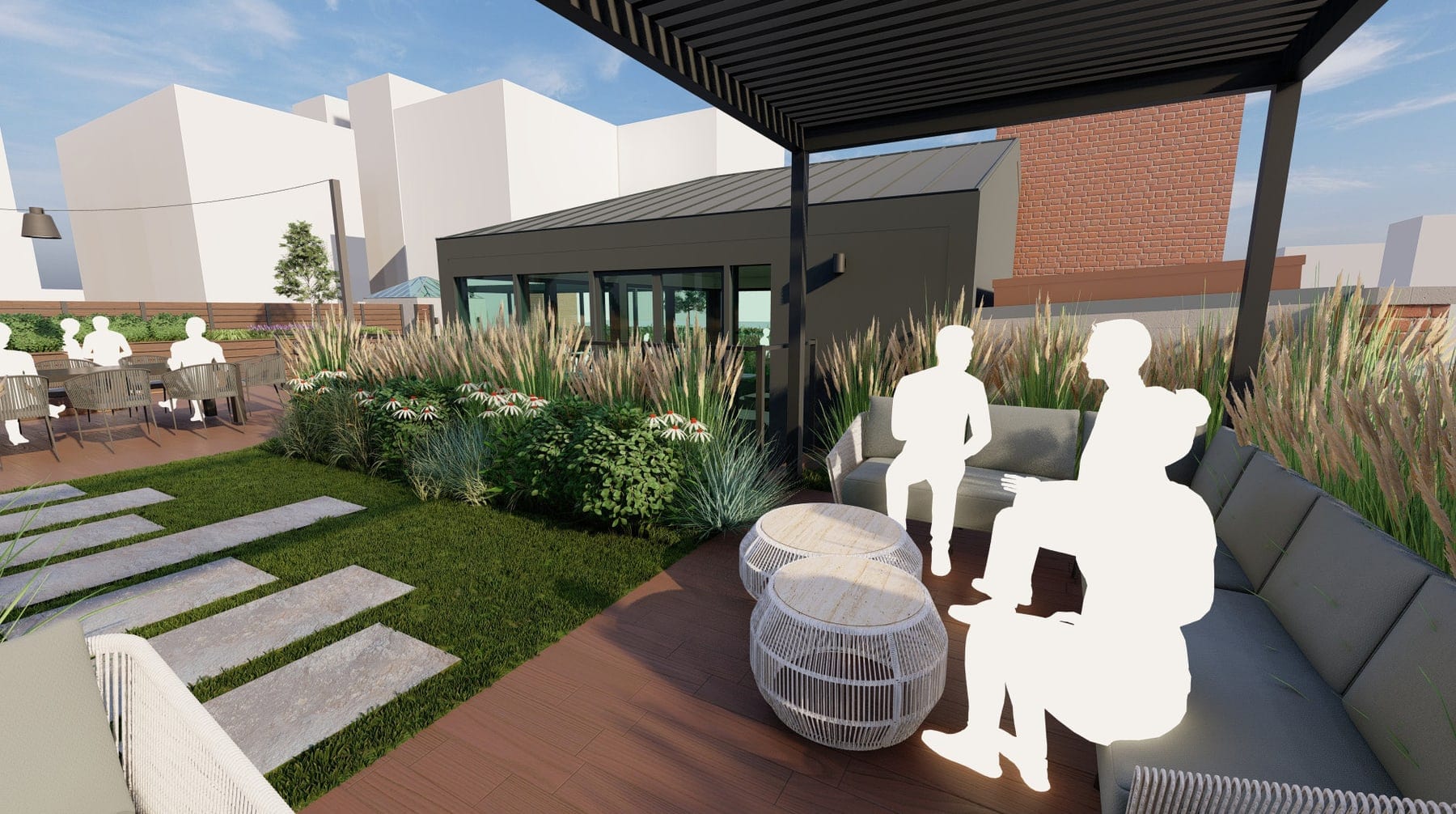 The architect's rough rooftop rendering