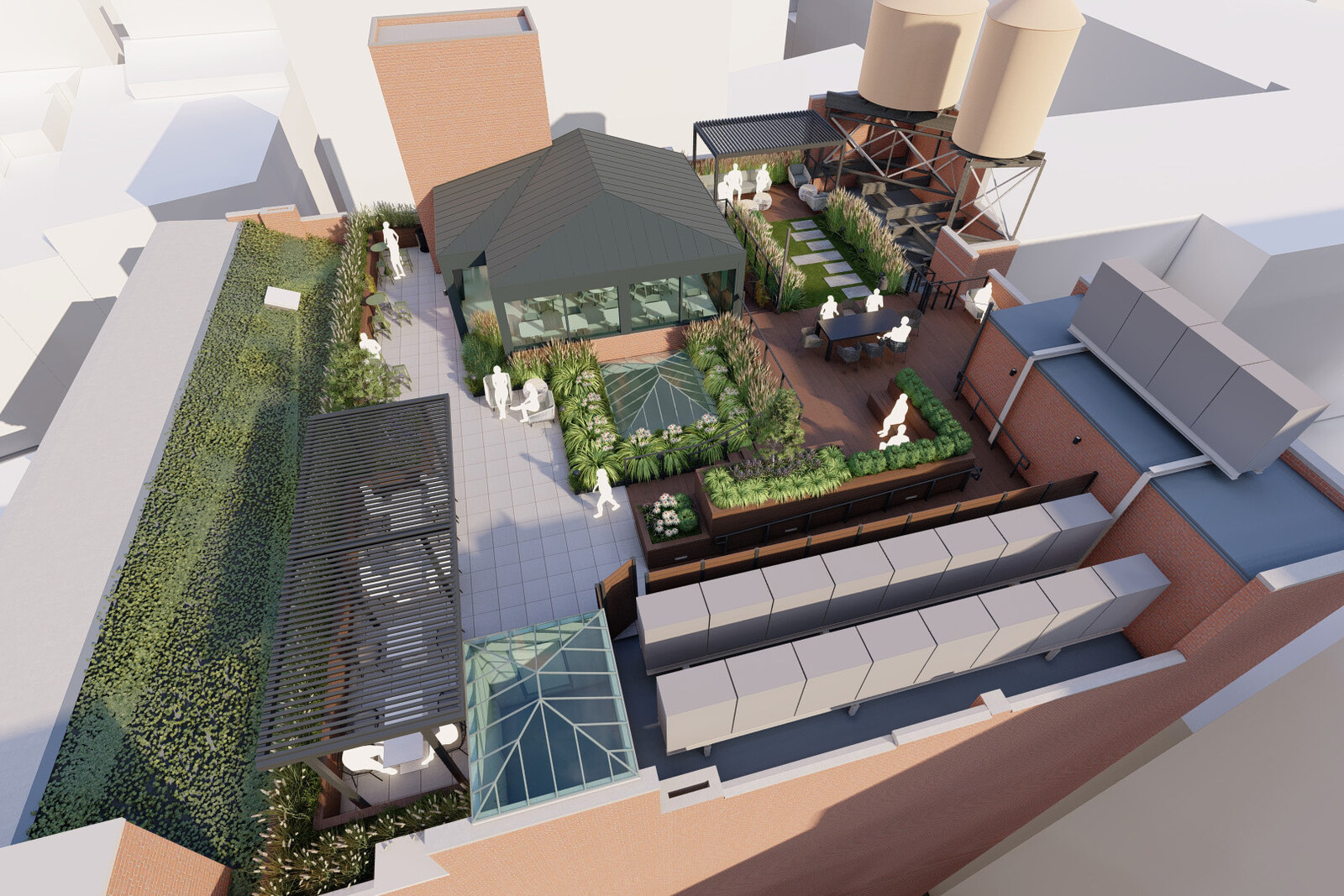 The rooftop as found