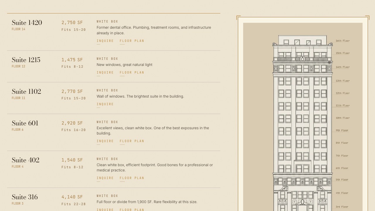 The 119 West 57th custom stacking plan